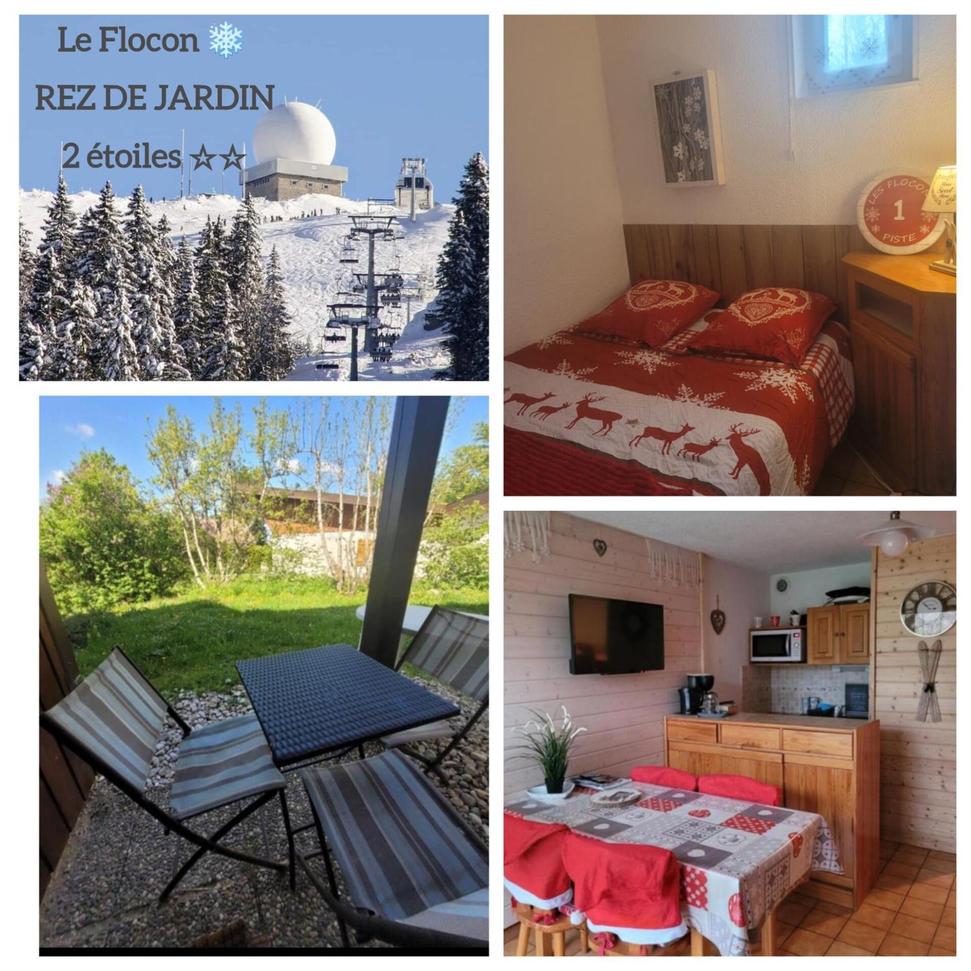 Appartement Le Flocon, Joli Petit Cocon 4 Pers En Rez De Jardin Draps Inclus Les Rousses Exterior photo